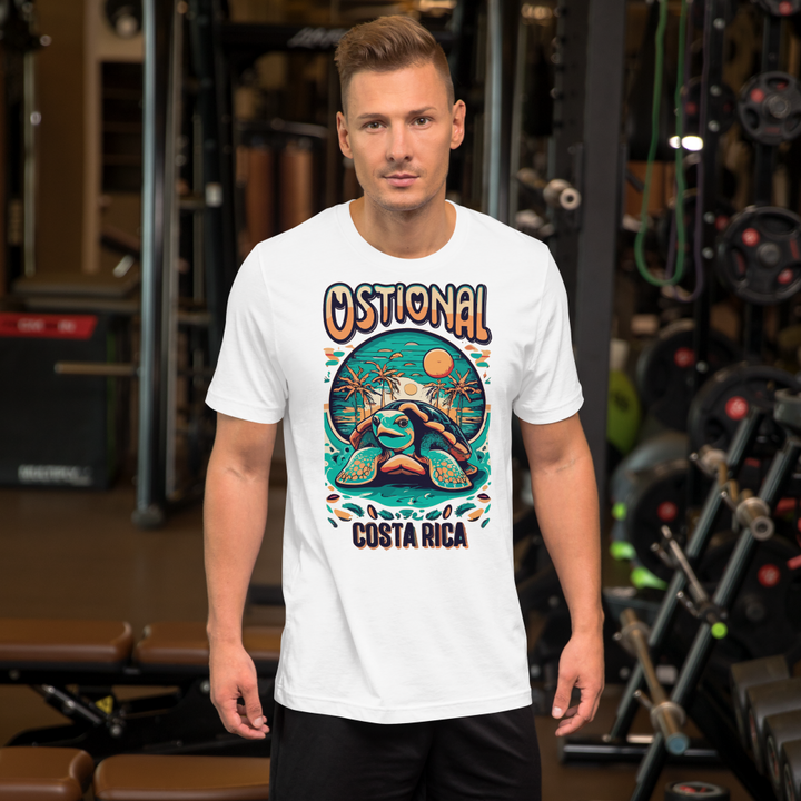 👉 "Unisex t-shirt featuring a graphic inspired by the Ostional Wildlife Refuge, home to Costa Rica’s famous sea turtle nesting – perfect for wildlife and conservation enthusiasts."