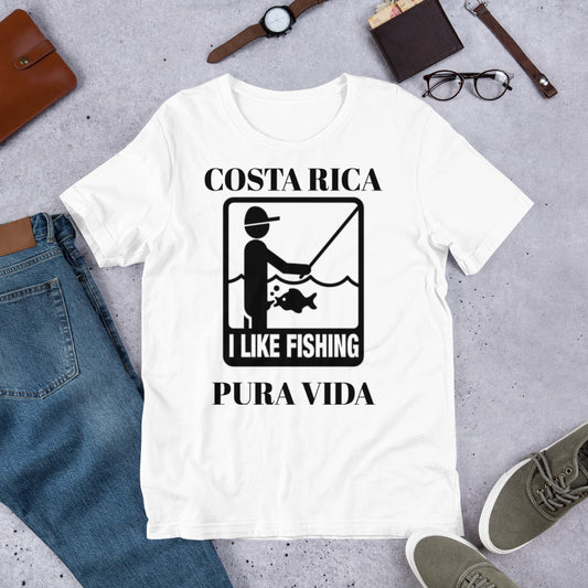 I Like Fishing in Costa Rica 2 Unisex t-shirt